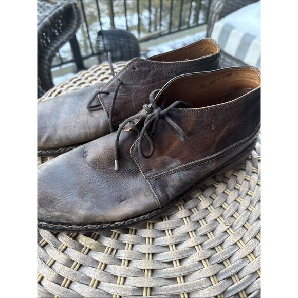 John Varvatos Brown Leather Dress Oxford Derby Shoe US 10 Lace-Up Broken In main image 11